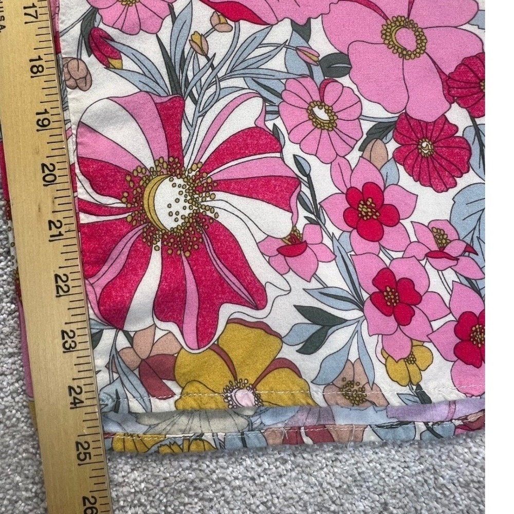 Petal & Pup Floral Wide Leg Crop Pants High Waist Womens 6 Colorful Boho - Picture 5 of 5